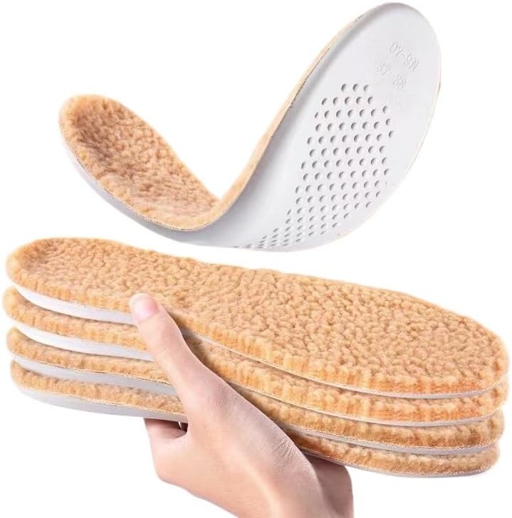 Latex Insoles Winter Warm Men and Women Cotton Sweat Absorption Constant Temperature Lamb Wool