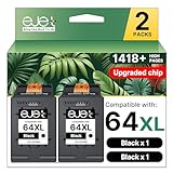 Rendement par page pour cartouche d'encre noire HP 64 : jusqu'à 709 pages par cartouche d'encre noire HP64XL (à 5 % de couverture).