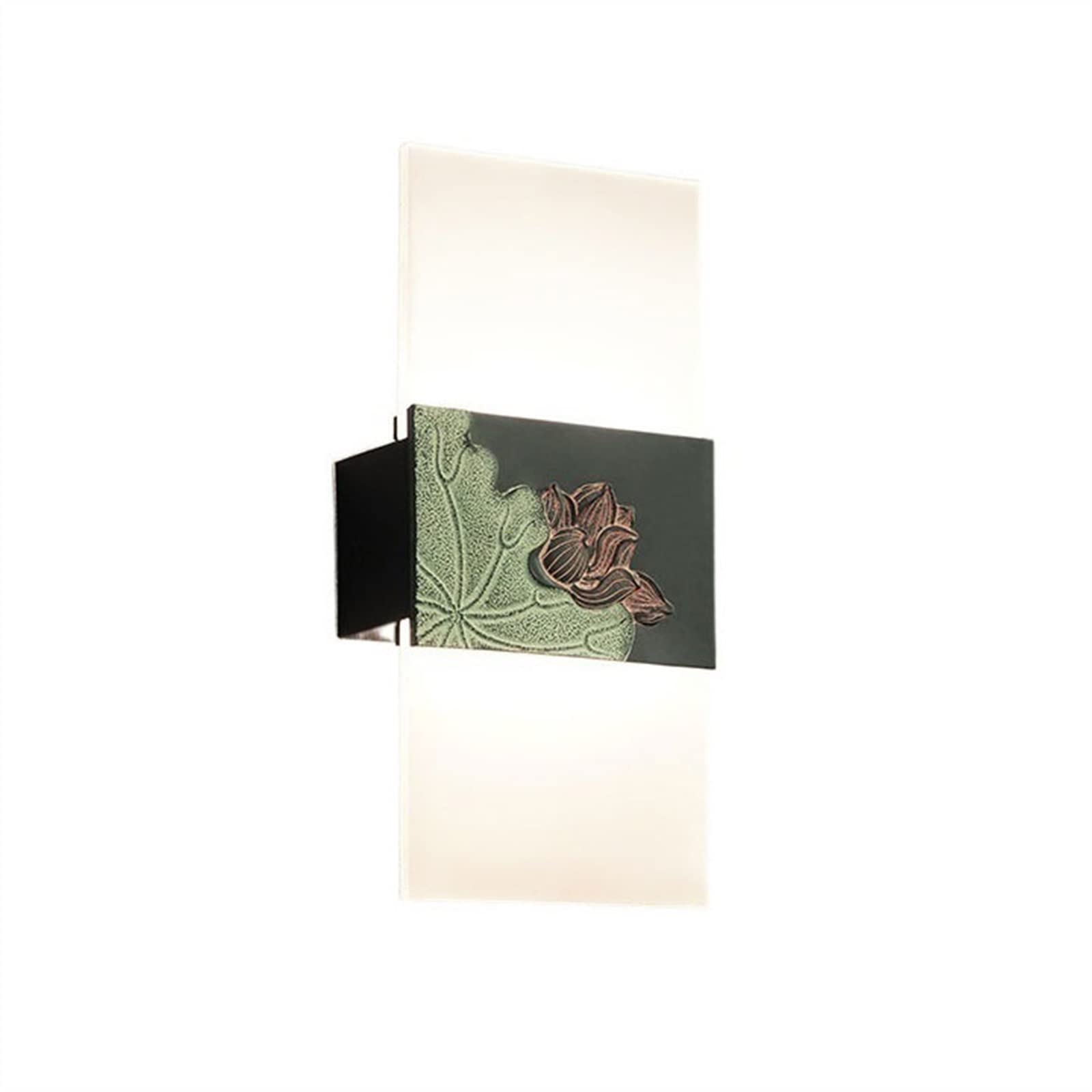 E7v2T9k6 Wall Lamps Elegant Lotus Pattern Wall Lamp Classical Decoration Bedroom Bedside Lighting Sconce Decor