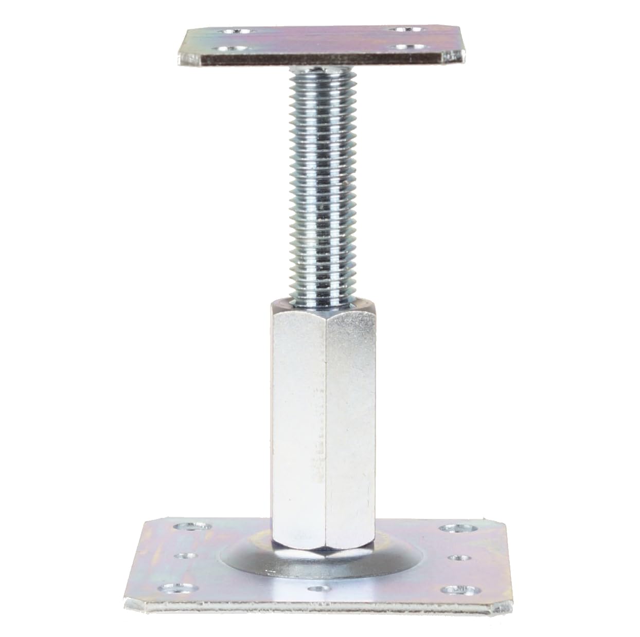 Supporti per pali 110x80 mm, altezza regolabile 90-160 mm - Supporti per pali - Piedini di appoggio - Supporti per travi - Piedino di appoggio - Supporto per pali - Metallo - 10 pezzi