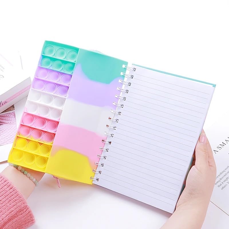 CherryBox Notebook - Combo Popit Pouch & Diary for Kids Stationery Kit - Stationary Organizer Set/Birthday Return Gifts (Random Colour) 1