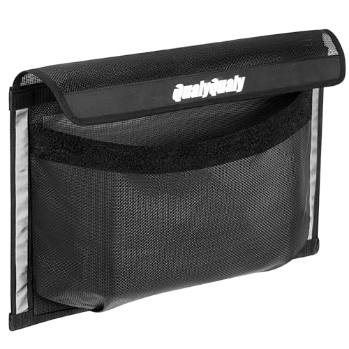 QualyQualy 18'x12' Large Boat Storage Bag with Full-Enclosure Lid, Strong Self-Adhesive Boat Organizer for Tackle, Tools, Gear, Waterproof Boat Caddy Organizer & Marine Accessories Storage