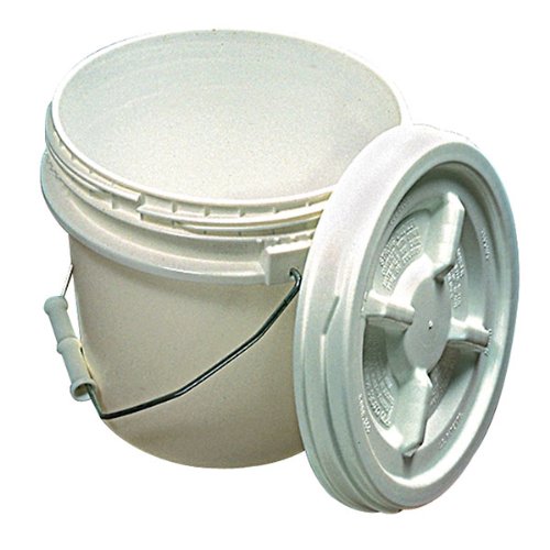 Screw Top Pail, 1.2 Gallon, HDPE Science Lab Supplies