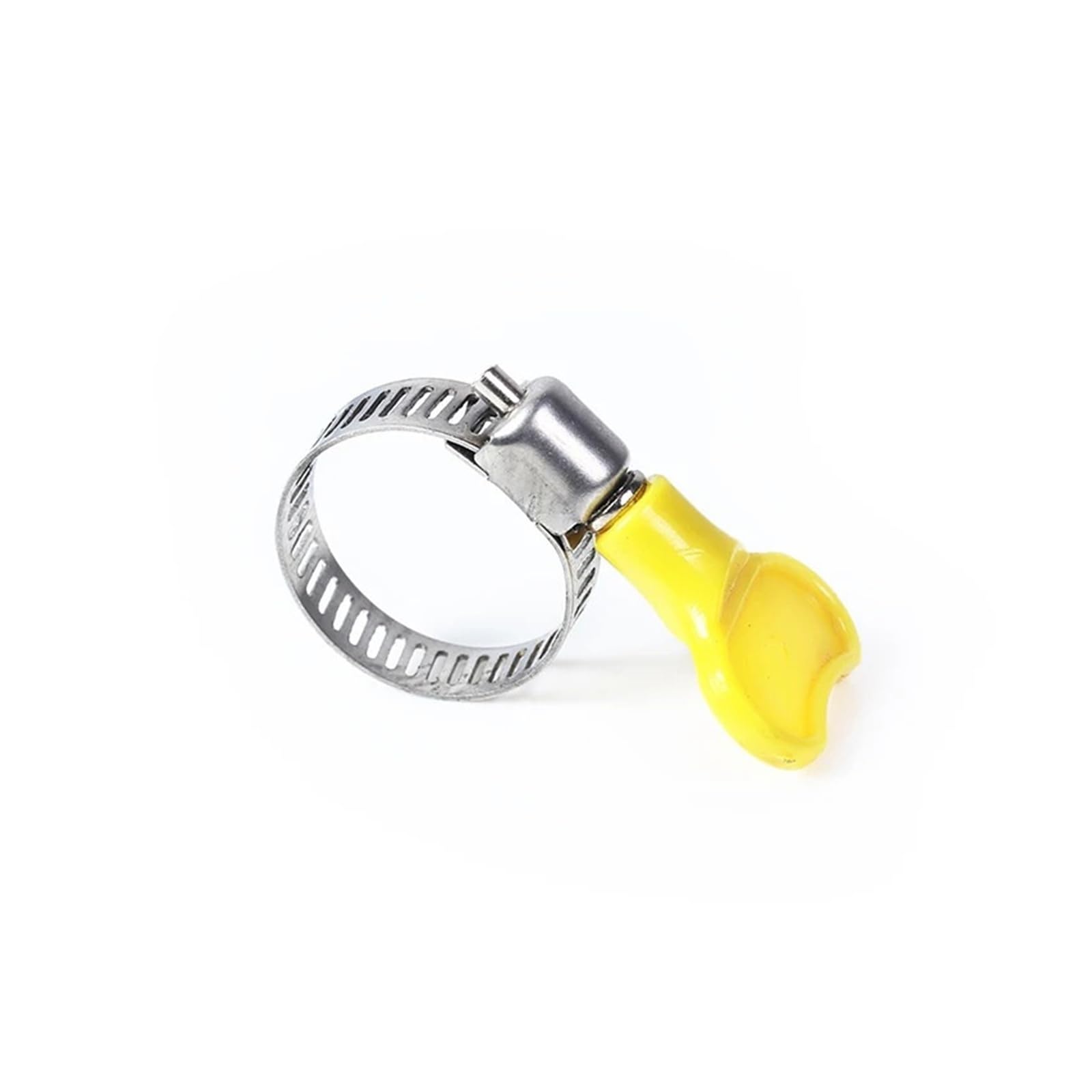 Lot de 5 colliers de serrage en acier inoxydable avec poignée en plastique pour tuyau d'arrosage de jardin, maison, voiture (16-25 mm, 5 pièces)