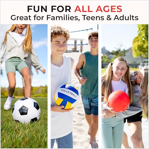 Ultimate Outdoor Ball Set with Carry Bag for Soccer Basketball and More - Image 2