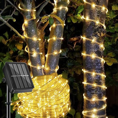 LairtPOW Solar Rope Light Waterproof IP65 39FT 100LEDs Outdoor LED