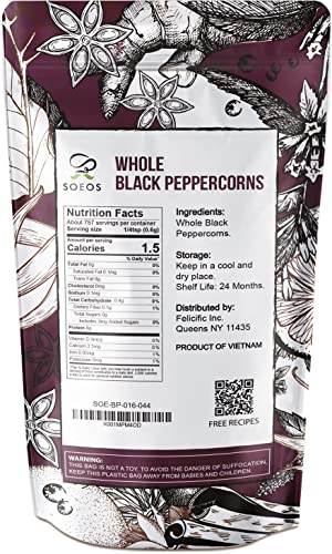 Soeos Black Peppercorns, 16Oz thumb #1