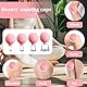 4 Stück Schröpfgläser mit Silikon Saugball, Schröpfset Facial Cupping Set mit 4 Größen, Gesicht Vakuum Massage Schröpfen Gegen Verspannungen und Cellulite, Entgiftung, Straffe Haut (Rosa)
