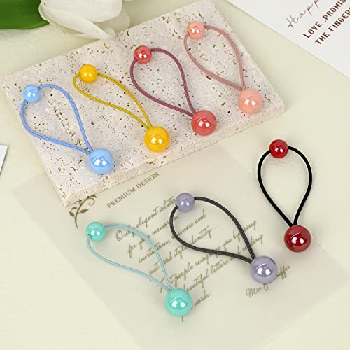 14 Pcs Hair Balls For Girls Ball Hair Ties Colorful Kids Hair Ties With Balls 80S 90S Elastic Hair Accessories Ball Bubble Ponytail Holders For Girls Baby Toddler Girls Women #TOP5
