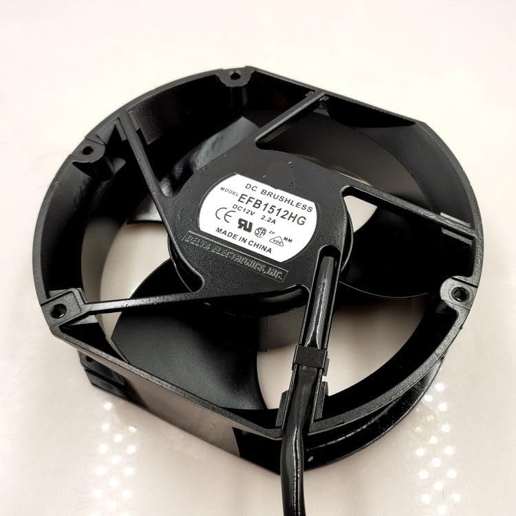 EFB1512HG 12V DC 2.2A 172x150x51mm High Airflow Axial Fan 17CM for Server Cabinets & Industrial(EFB1512HHG)