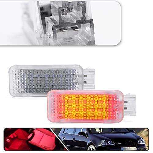 Lámpara LED roja interior para puertas de auto miniatura 2