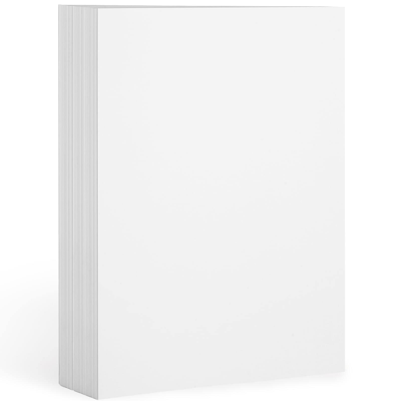 Photo 1 of 100 Sheets White 5 x 7 Inch Cardstock, 200gsm Heavyweight Blank Printable Paper for Invitations, Greeting Cards & Crafting