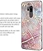 SPEVERT Case Compatible with LG G7 Case for LG G7 ThinQ Case Marble Pattern Hard Back Soft TPU Raised Edge Shock Absorption Slim Protective Case for LG G7 ThinQ (2018) - Colorful