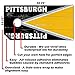 Pittsburgh Cornhole Board Wraps and Decals for Boards Set of 2 Skins Professional Vinyl Covers Sticker - Football Tailgating Cornhole Wraps Stickers Cornhole Skins Cornhole Wraps for Boards