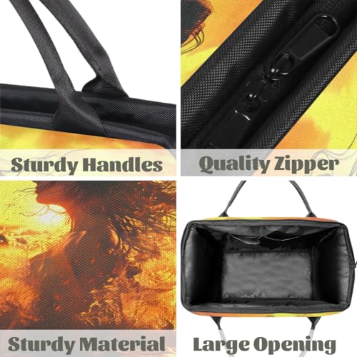 Travel Duffel Bag for Women, Beach Summer Girl Weekender Overnight Bag Carry on Beach Swim Bags Dance Bag Airlines Approved Personal Item Travel Bag for Yoga, Sports, Hospital4