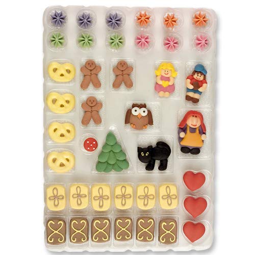 Günthart - Figuras para casa de jengibre (41 piezas), color amarillo