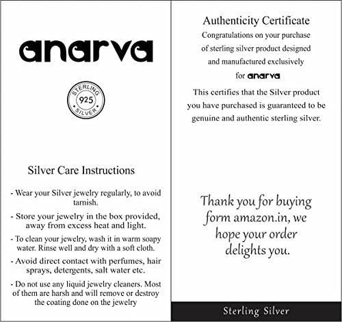 Image of Amazon Brand - Anarva 925 Sterling Silver BIS Hallmarked Adjustable Antique Oxidized Toe Ring for Women