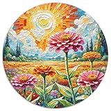 Buon regalo: il flower puzzle finito misura 1000pcs (67.5x67.5cm) una volta completato. I migliori regali per ragazzi e ragazze dai 14 anni in su per compleanni o festività (Natale, Halloween, Ringraziamento, ecc.)