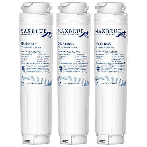 644845 Kühlschrank Wasserfilter Kompatibel mit Bosch UltraClarity 644845, 00740560, 740560, 00499850, 00649379, 9000194412, 900077104, Miele