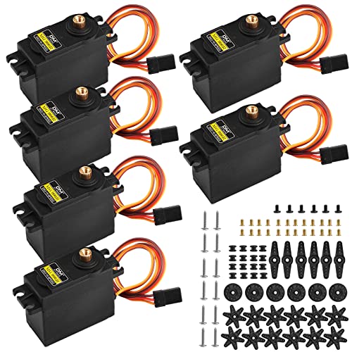 Aideepen [6-Pack] MG996R Metal Gear High Speed Torque Digital Servo Motor for JR RC Helicopter Car...