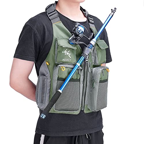 NewShot Fly Fishing Vest, Multi Pockets Jacket Fishing Vest for Men, Women - Image 6