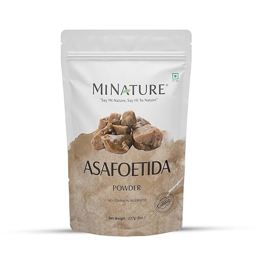 Mi Nature Asafoetida en polvo bisagra Asafetida 100 puro y natural 227g 8oz 05lb especias indias para cocinar de India 100 solo polvo asafotida