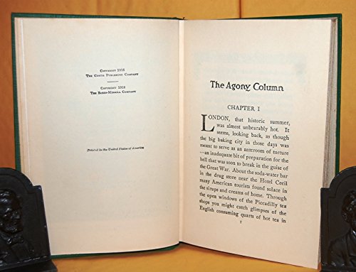 The Agony Column B00VVJVKY4 Book Cover