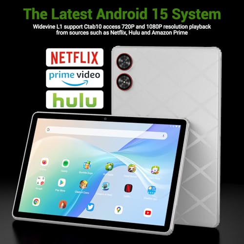 Image of 2025 Tablet 11 inch Android 15 Tablets with Keyboard Stylus Mouse: 2K IPS Tablette (2000x1200), 36GB+256GB(2TB TF)-Gray