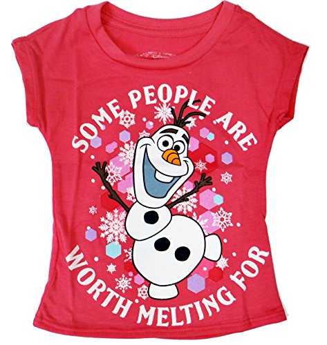 Preisvergleich Produktbild Disney Frozen Olaf Melting For Girls T-shirt (3, Pink)