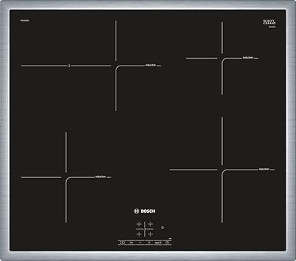 Bosch PIF645BB1E Series 4 Induction Hob (Self-Stand) / 60 cm/Black/All-Round Frame/TouchSelect / 17 Power Levels/PowerBoost/QuickStart/ReStart/Child Lock