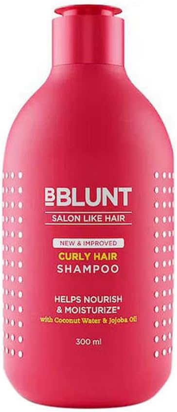 BBLUNT Curly Hair Shampoo | Gently Removes Build Up & Controls Frizz | Hydrates Dry Locs | Curl Defining Cleanser for All Curl Types | Color-Safe | 10.14 Fl Oz (300ml)