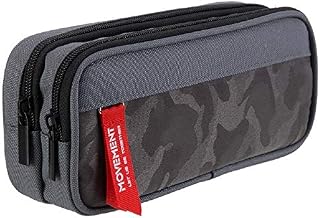 Yonzone Pencil Case Large Capacity Pencil Cases Pencil Bag Pouch for Girls Boys Kids Teenage Middle High School, Stationery Office Storage Organizer Makeup Bag with 3 Compartments, Grey