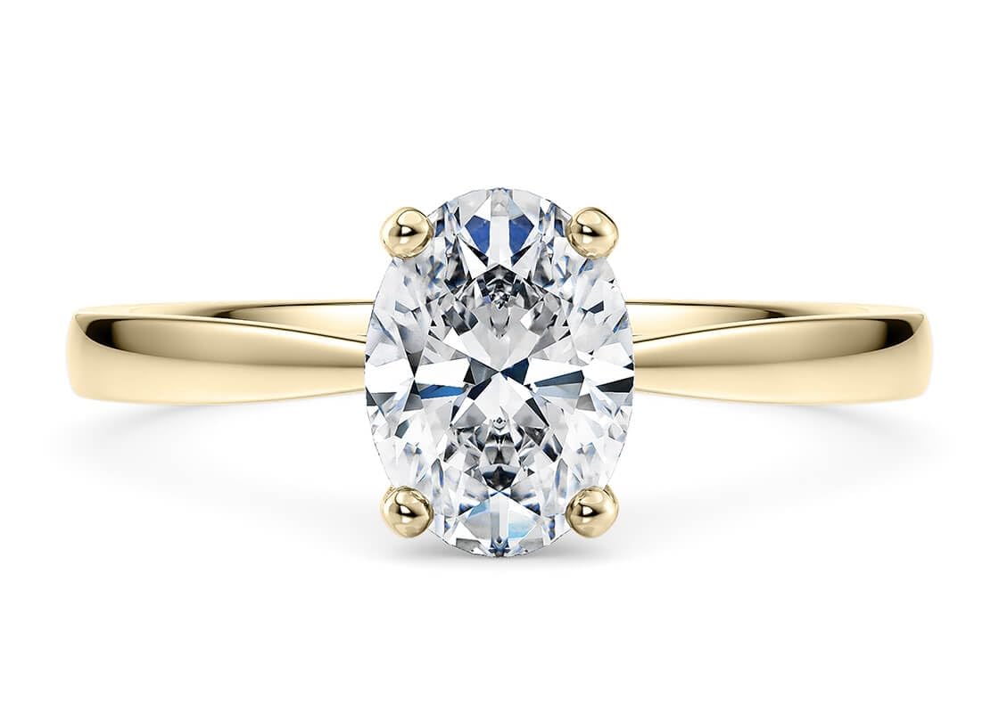 Bague de fiançailles personnalisée GIA/IGI 0,60 carat taille ovale en terre naturelle extraite de diamant 4 griffes coniques style solitaire style bague de fiançailles en or blanc jaune rose 14 carats