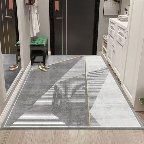 Tapis pour enfant ne se déforment pas avec motif géométrique gris