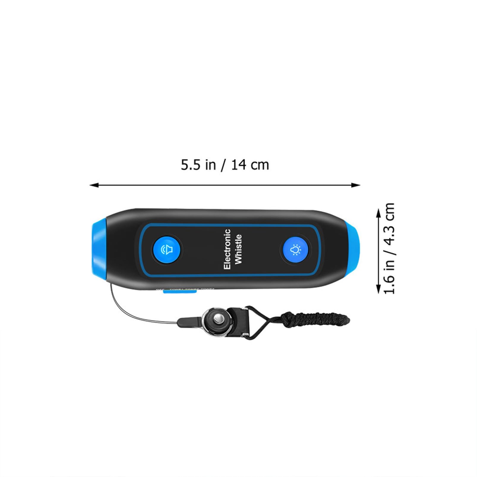 Healeved Sifflet Électronique D’Arbitre avec Cordon Bleu Multifonction Lampe Sos Portable pour Entraîneurs Enseignants Sécurité Plein Air Sports Compétition