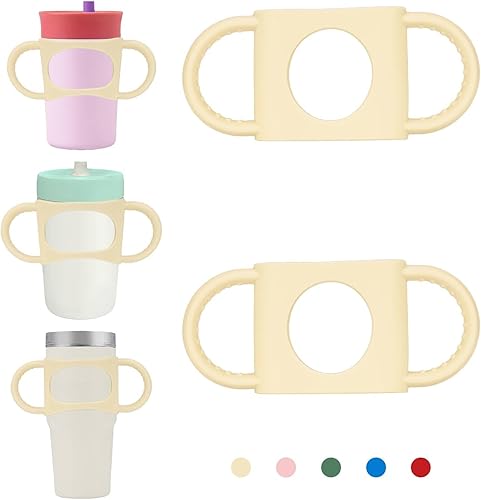 NiHome Asa de Vaso Compatible con Stanley Quencher de 14oz, Adecuado para Tazas de 12 a 15oz Zak Owala para Niños, Accesorios de Asa, Asas de Vaso