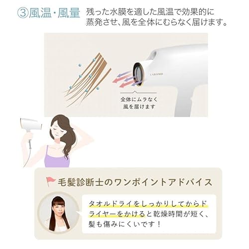 アートネイチャー LABOMO うるつやドライヤー ナノイー nanoe の商品画像 5
