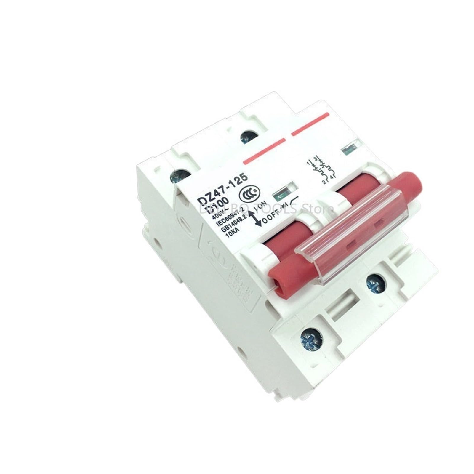 Disjoncteur MCB DZ47 125A 400V type C pour protection contre surcharges