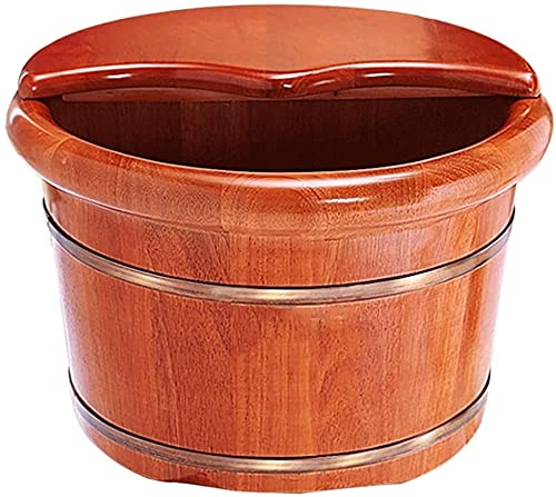 Bañeras para pies de madera maciza, cubo para remojo de pies en casa, regalo para el hogar, duradero y saludable, fabricado en madera sólida