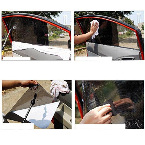 Set di 2 Adesivi per Auto Anti UV Adesivi Parasole...