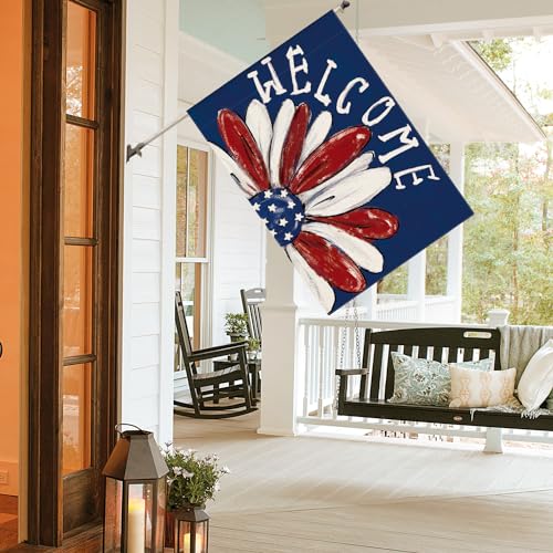 Drapeau patriotique de maison extérieur grand format pour décorer la cour au Memorial Day