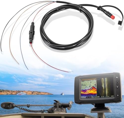 Yourour 010-12199-04 Power/Data Cable Quick Connect Adaptor 4-Pin 4Xdv Compatible With Echo, Striker Plus, Vivid, 4, Fishfinder, Echomap