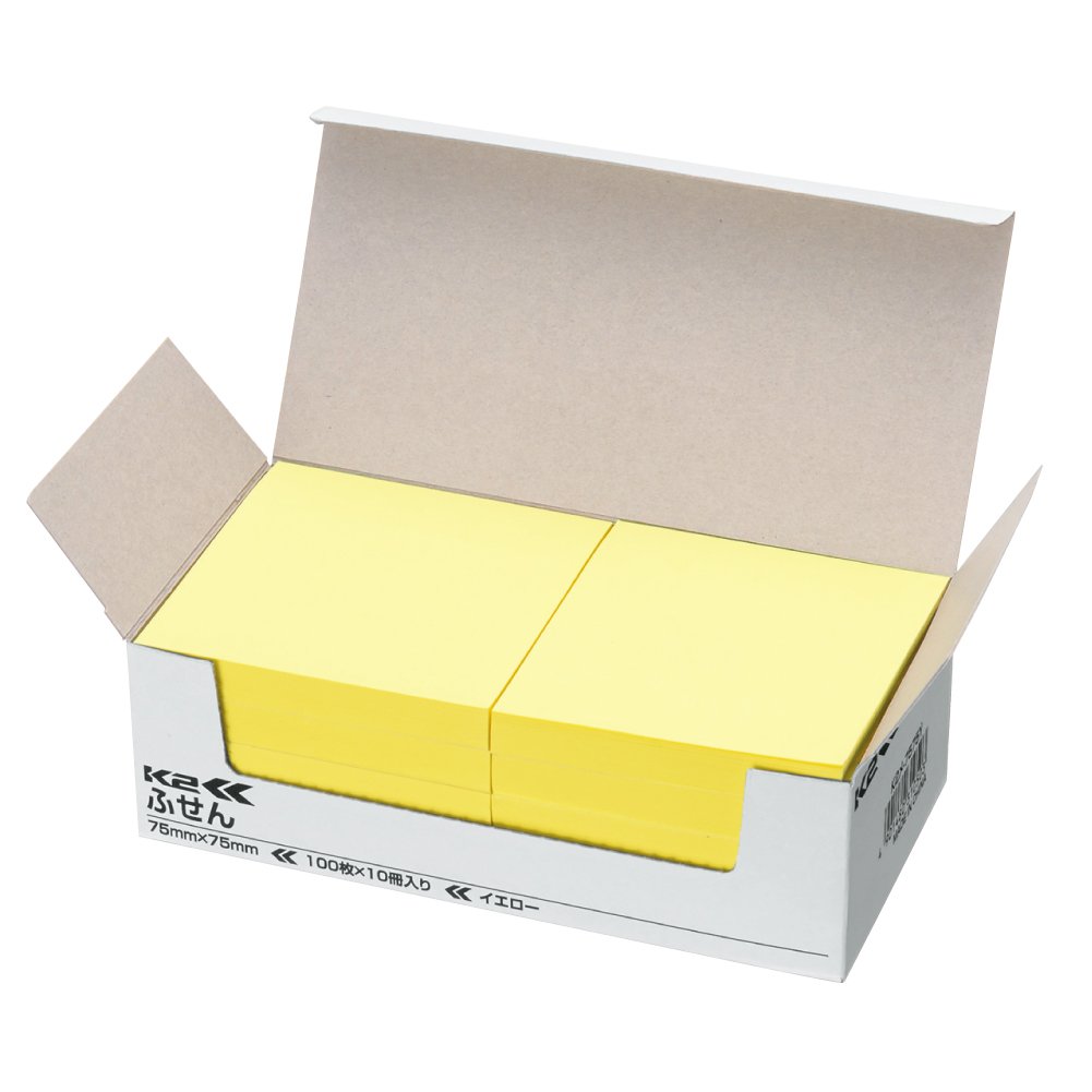 Amazon.co.jp: コクヨ 付箋 超徳用 ふせん K2 75mm×75mm 100枚