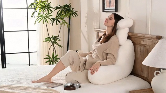 Amazon.com: NOONTIDE Reading Pillow for Sitting up in Bed and