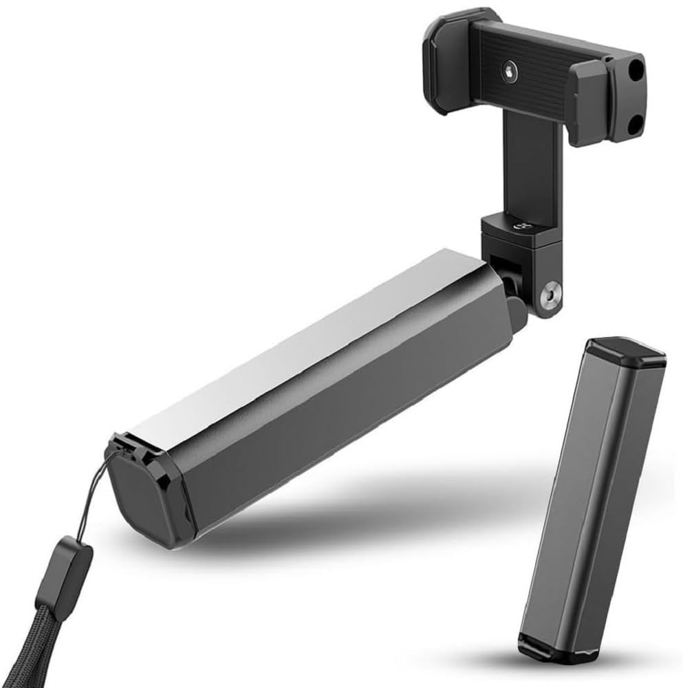 Airplane Phone Holder with 360° Rotation, Foldable Arm Desk Shelf Edge Mount Phone Stand for Vertical or Horizontal Phone Placement-image-10