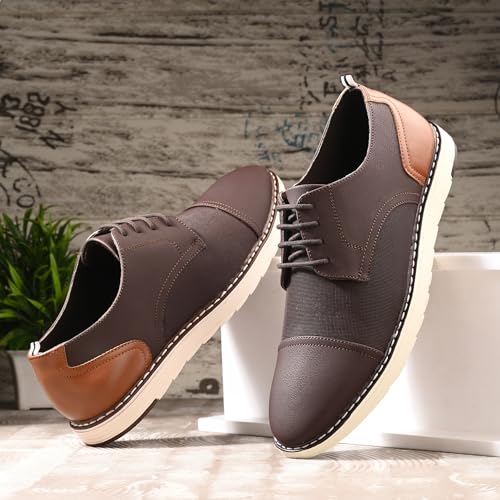 Image of Centrino Derby Formal Shoes for Men | Shoes for Man Stylish | Lace-Up with Cushioned Insole | Lightweight Comfortable Leather | Mens Formal Shoes for Office Business & Professional Wear | Daily Outings (6569)
