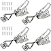 EXLECO 4Pcs Edelstahl Spannverschluss Set Abschließbar Spannverschlüsse M4 Kniehebelspanner Kistenverschluss verstellbar Hebelverschluss Sicherheitsverschluss Kappenschloss für Schrank Tür Kisten Spa Set günstig Kaufen-EXLECO 4Pcs Edelstahl Spannverschluss Set Abschließbar Spannverschlüsse M4 Kniehebelspanner Kistenverschluss verstellbar Hebelverschluss Sicherheitsverschluss Kappenschloss für Schrank Tür Kisten