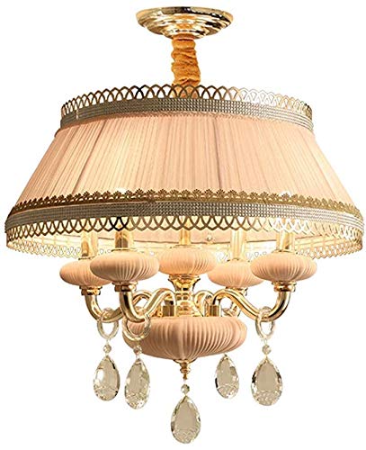 Lustre chambre et salle à manger en lampe cristal moderne style européen intégré