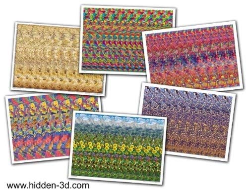 Set of Six 18"x13" Stereogram Posters (Set#2)