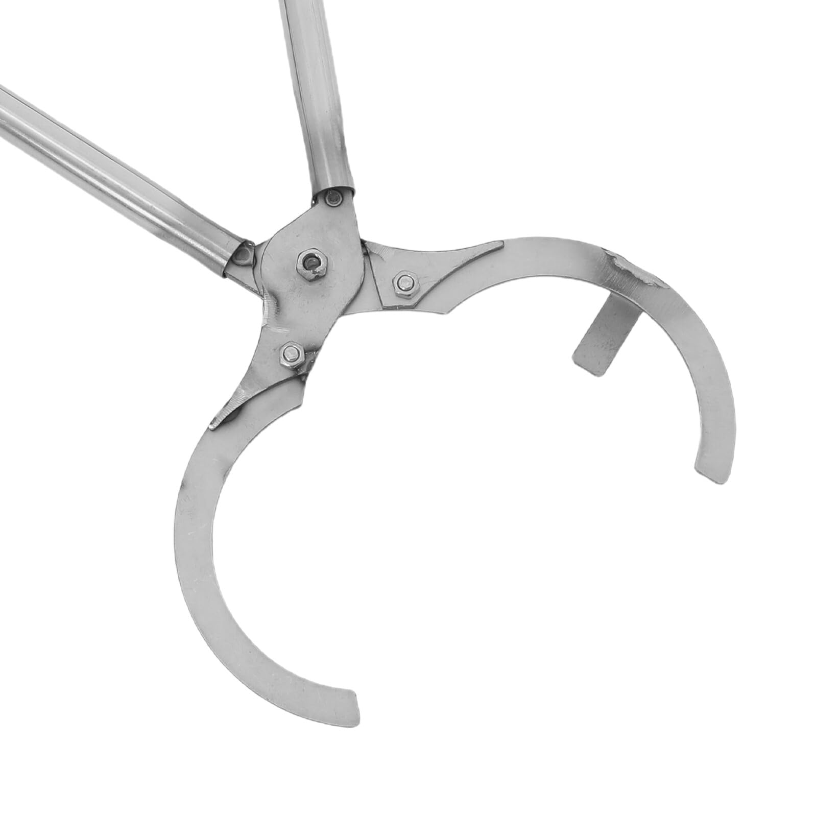Alipis Pinza per Crogiolo in Acciaio Inox per Fusione Metalli Utensile per Lavorazione Gioielli e Fonderia Morsetto Robusto Presa Antiscivolo per Crogioli da 2-25 kg Uso